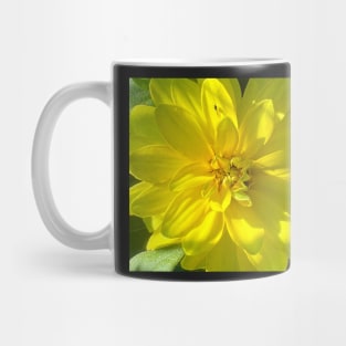 Sunshine of the Yellow Dahlia Flower Mug